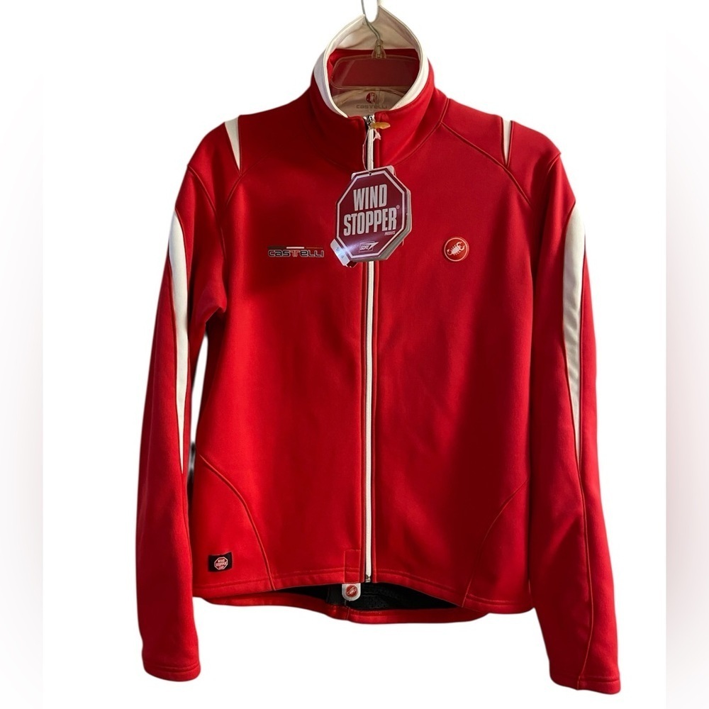 Castelli Batelli cycling 54 jacket wind stopper insulated goretex Large NWT